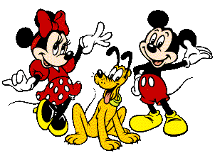 Minnie,Mickey and Pluto